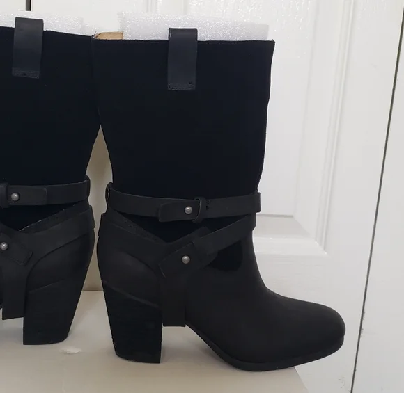 UNWORN Ralph Lauren Denim & Supply MATTIE Leather Boots - Picture 2 of 9